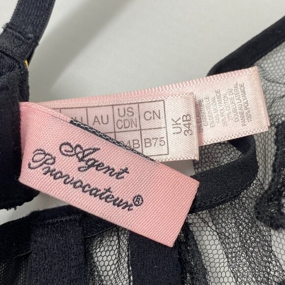 Agent Provocateur Eliana Black Bra 34B - Picture 10 of 10